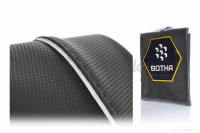 Чехол сиденья  BWS MBK BOOSTER  (L55cm)  черный, светоотражающий кант  