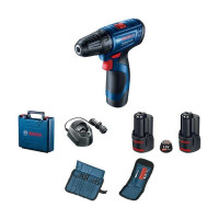 Шуруповерт-дриль акумуляторний Bosch GSR 120-LI, 18V 2х2Аг, 14/30Нм, 0-400/01500об/хв, 2.5кг