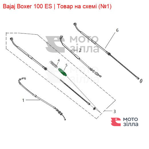 Трос газу Bajaj Boxer DU191058