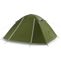 Палатка двухместная Naturehike P-Series NH18Z022-P, 210T/65D, темный хаки