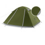 Палатка двухместная Naturehike P-Series NH18Z022-P, 210T/65D, темный хаки