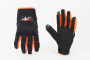 Перчатки мотоциклетные L-Чёрно-Оранжевые (сенсорный палец)