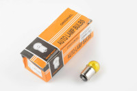 Лампа S25 (двоконтактний) 12V 10W / 5W (стоп, габарит) (жовта) ORANGE BOX
