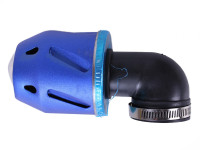 Фильтр воздушный (нулевик) Ø35mm, 90*, пуля (синий) AMG
