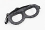 Очки для шлема "РЕТРО" черные, стекло прозрачное MT-006