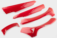 Пластик   Zongshen F1, F50   нижний пара (лыжи)   (красный)   KOMATCU