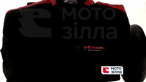 Мотокуртка SCOYCO (текстиль) (size: XXL, чорно-червона, mod: JK34)
