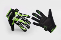 Перчатки   THOR   (size:XL, черно-зеленые)