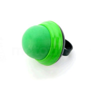 Сигнал велосипедний повітряний кнопка (силікон, зелений) YKX (mod.A)