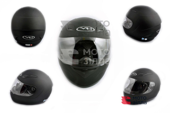 Шлем-интеграл   (mod:CFP05) (size:XL, черный матовый, воротник)   VR-1
