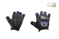 Перчатки без пальцев   (mod:MC-24D, size:XL, синие, текстиль)   SCOYCO
