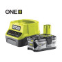 Тример садовий ONE+ RBC18X20B4F, акумуляторний, 18В, АКБ 1х4Ач, диск/волоси. Ryobi