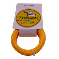 Леска для мотокосы 1,6мм, 15м звездочка TRESZER  18-00386