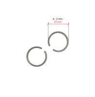 Стопорное кольцо главного вала, кол-т: 2 шт. - КПП (3+1) мотоблока