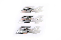 Наклейки (набор)   шильдики   Honda DIO Z4   (12х3см, 3шт, пластик, хром)   (#4975)
