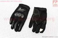 Перчатки мотоциклетные L-черно/серые (сенсорный палец) Berufenn