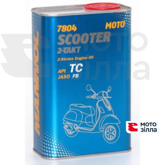 Масло моторное 2T MANNOL синтетическое SCOOTER 7804 1л Германия