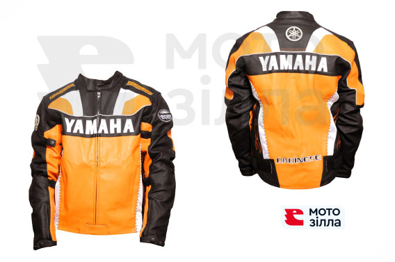 Мотокуртка   YMH   (кожзам) (size:XL, оранжевая)