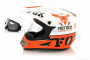 Шлем кроссовый  "FOX"  (#CH-202, S, White-orange  +очки)