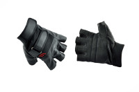Перчатки без пальцев   (mod:HD-11, кожзам-текстиль)   HAOLONG SPORTS