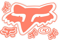 Наклейка логотип FOX (28х20см) (# 7062)