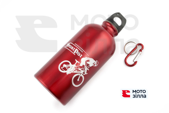 Велосипедная фляга (алюминиевая, красная) (500ml) MANLE