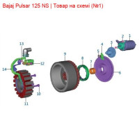 Электростартер Bajaj Pulsar JH351602