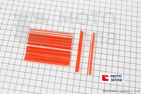 Світловідбивачі на спиці 5х75мм, 12шт к-кт, оранжеві JY-1201