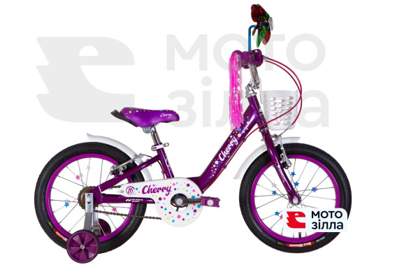 Велосипед 16" Formula CHERRY 2022 (темно-серый с розовым) 