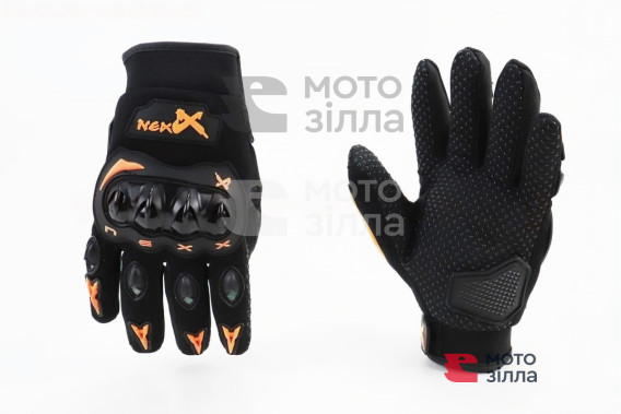 Перчатки мотоциклетные XL-Чёрно-Оранжевые NEXX 355017