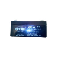 Акумулятор 6V 3.3Аh/20HR DB6-3.3 VRLA (Розмір: 134x34x61 mm) TERRY (#AKY)