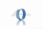 Шайба посадочная рулевой колонки (кольцо) вело алюминиевая, h10, d29 (синяя) #QC-002