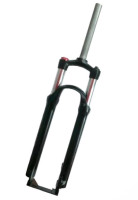 Вилка велосипедна амортизаційна (20, алюміній, чорна, V-Brake) YKX (mod.A)