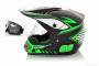 Шлем кроссовый  "MOTAX"  (#CH-202, M, Black-green +очки) #2
