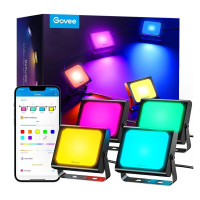 Набір настінних світильників H7060 RGBICWW LED Smart Flood Lights Чорний, Govee