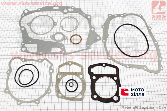 Прокладки двигуна к-кт CB-150cc 62мм Standart 321 247