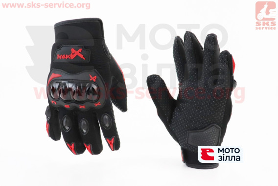 Перчатки мотоциклетные XL-Чёрно-Красные NEXX 355023