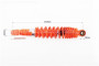Амортизатор задній GY6/Honda - 310мм*d59мм (втулка 10мм / вилка 8мм) регул., оранжевий з павутиною
