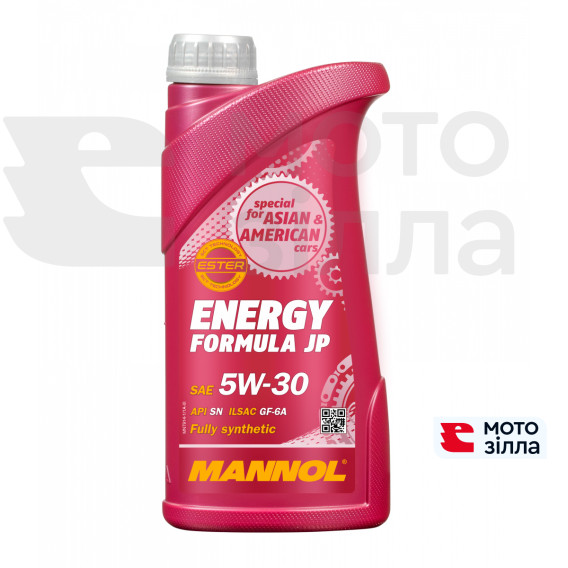 Олива моторна 5W30 7914 ENERGY FORMULA JP 4т 1л MANNOL Німеччина