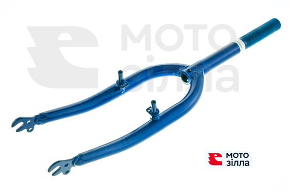 Вилка велосипедная жесткая   (c креплением V-brake, 22)   (синяя)   DS   mod A