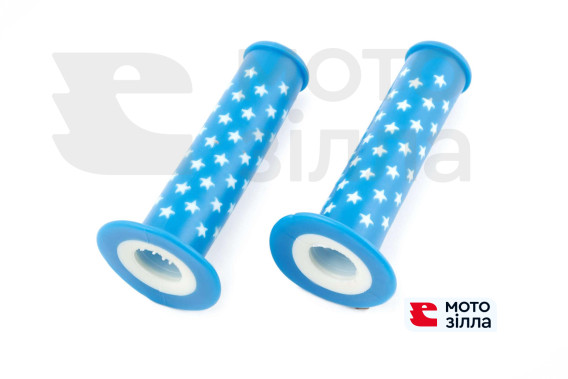 Ручки руля велосипедные   (синяя,звезды)   (mod:4)   YKX