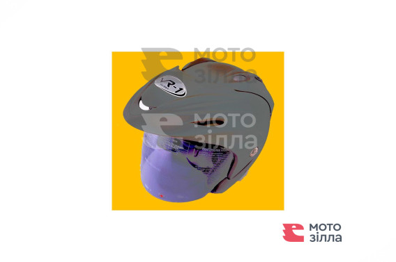 Шлем открытый   (mod:370) (size:M, серый)   (Тайвань)   VR-1   (#VL)