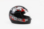 Шлем закрытый HF-101 S- ЧЕРНЫЙ с красно-серым рисунком Q23-R