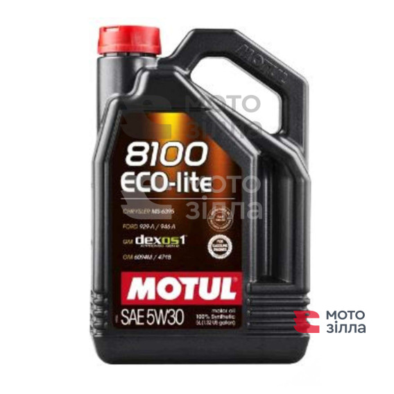 Масло моторное синтетическое автомобильное 5л (5W-30, 8100 ECO-LITE) MOTUL (#108214)