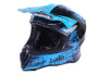 Шлем MD-902 черный с голубым size S - VIRTUE