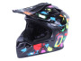 Шлем MD-911 черный с цветной графикой S+очки - VIRTUE