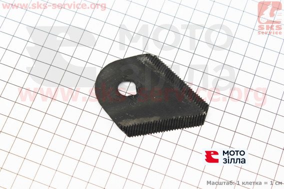 Роторная, редукторная косилка - Нож "с зубьями", каленый Украина