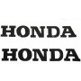 Наклейка - Honda (2 шт) карбон большие HQ284