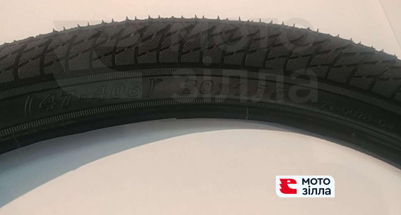 Велосипедная шина   20 * 1,75   (полушип)   SRC   (Вьетнам)   (#ELIT)