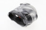 Шлем кроссовый/эндуро/АТV со стеклом BLD-819-7 М (57-58см), ЧЕРНЫЙ матовый с бело-серым рисунком